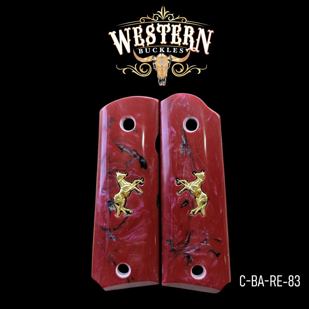 1911 Full Size Red and Black Resin-The Western Buckles