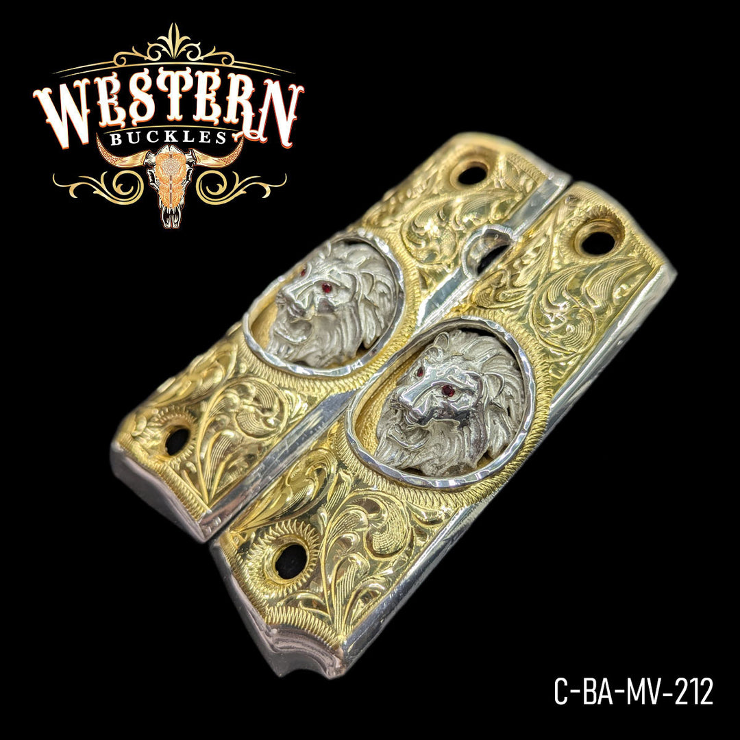1911 Fullsize Silver Lion-The Western Buckles