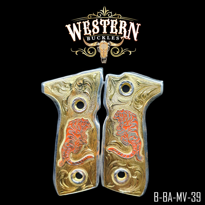 Beretta Gun Grips | Handcrafted by Western Buckles | SKU B-BA-MV-39