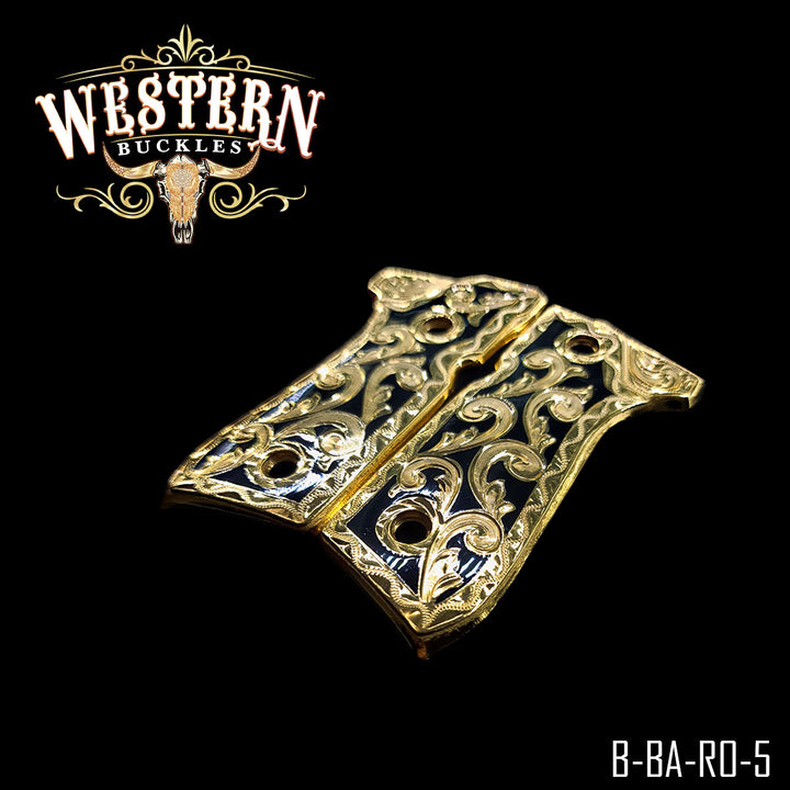 Beretta 92FS Gun Grips — Artisan Resin — Detail View | Western Buckles Handcrafted | SKU B-BA-RO-5
