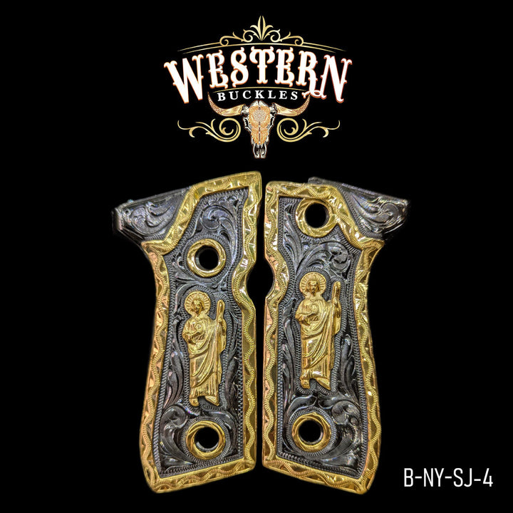 Beretta 92FS San Judas Cachas — Hand-Engraved