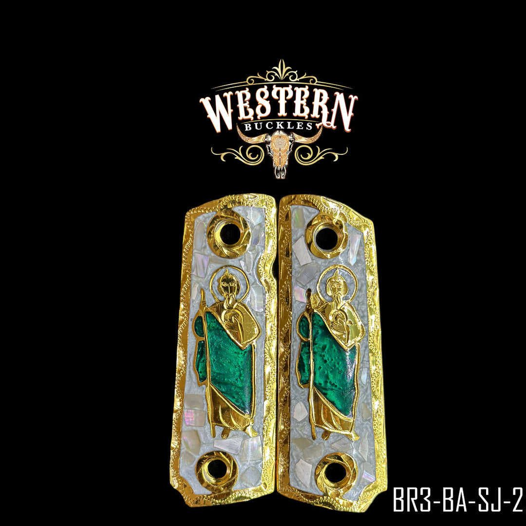 1911 San Judas Cachas | Handcrafted by Western Buckles | SKU BR3-BA-SJ-2