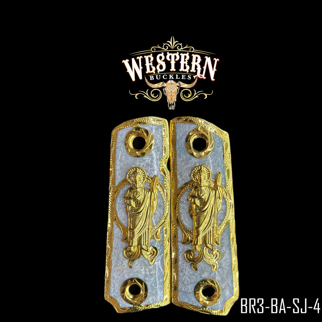1911 Saint Jude Cachas | Handcrafted by Western Buckles | SKU BR3-BA-SJ-4