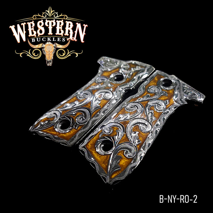Beretta 92fs Black and Ocre Resin-The Western Buckles