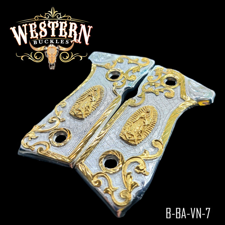 Beretta 92fs Virgen Gold and Silver-The Western Buckles