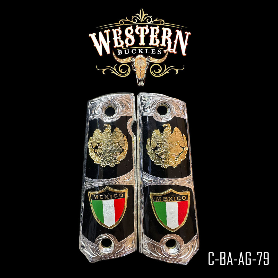 Colt 1911 National Eagle Gun Grips — Artisan Resin | Handcrafted by Western Buckles | SKU C-BA-AG-79