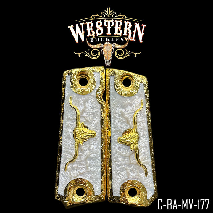 Taurus Cachas — Artisan Resin | Handcrafted by Western Buckles | SKU C-BA-MV-177