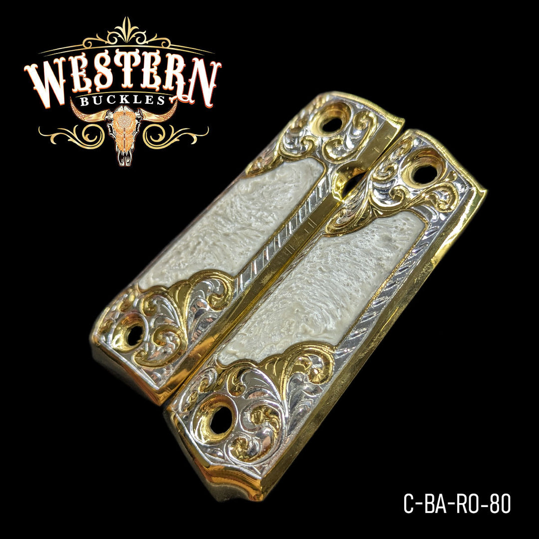 1911 Cachas — Artisan Resin — Detail View | Western Buckles Handcrafted | SKU C-BA-RO-80