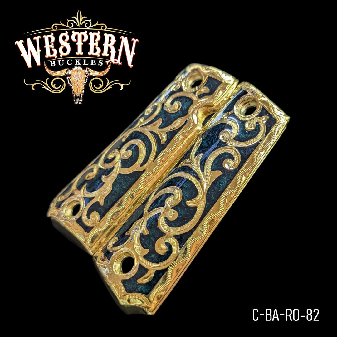1911 Fullsize Gun Grips — Artisan Resin — Detail View | Western Buckles Handcrafted | SKU C-BA-RO-82