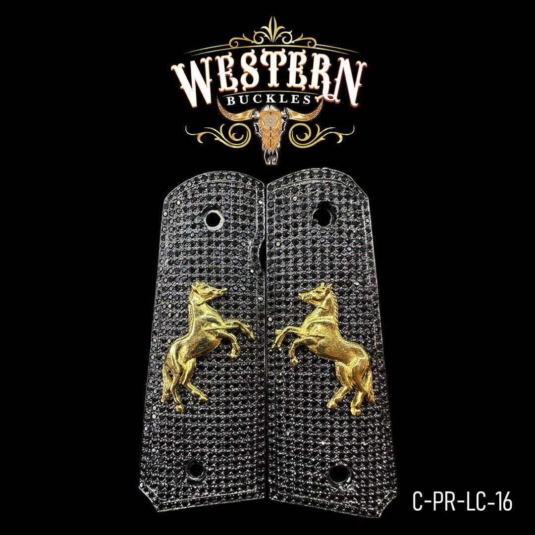 Colt 1911 Horse Gun Grips | Handcrafted by Western Buckles | SKU C-PR-LC-16