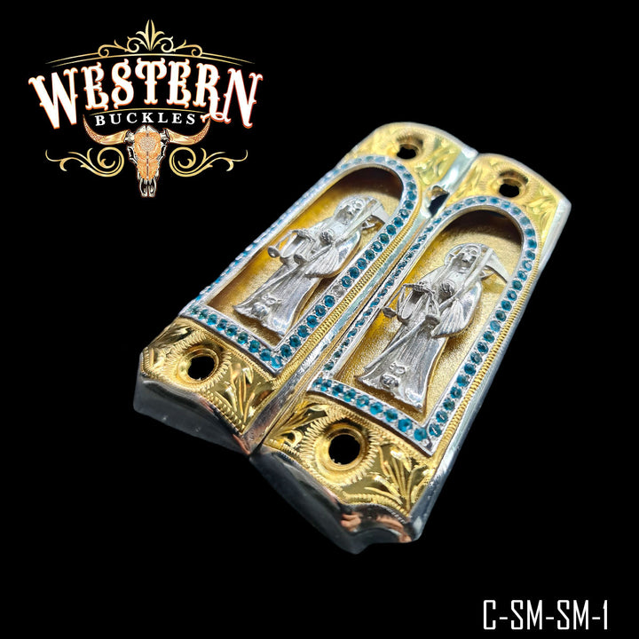Colt 1911 Santa Muerte Cachas — 24K Gold Plated