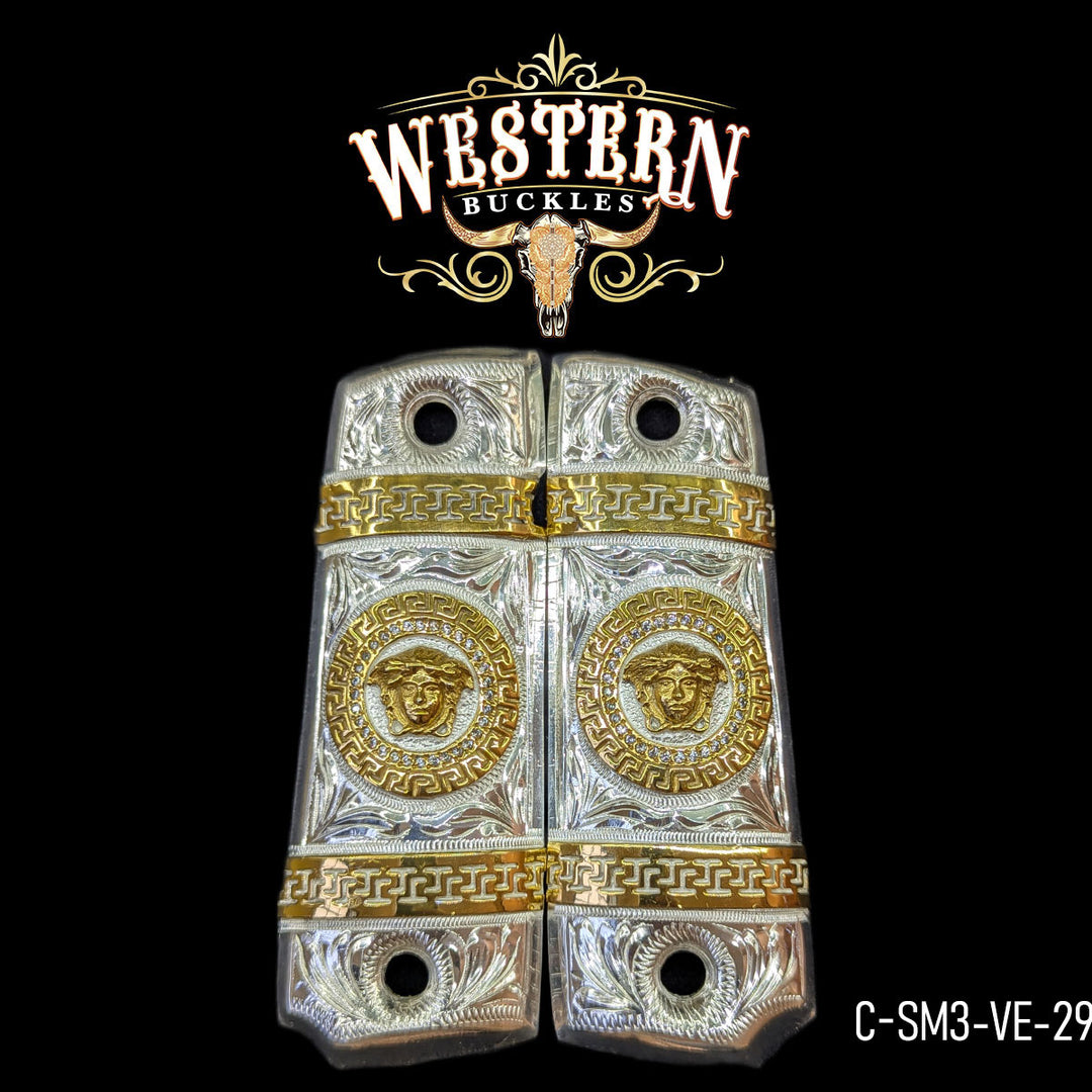 1911 Cachas — Hand-Engraved | Handcrafted by Western Buckles | SKU C-SM3-VE-29