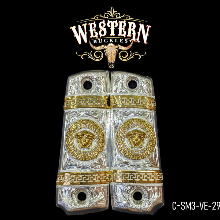 1911 Cachas — Hand-Engraved | Handcrafted by Western Buckles | SKU C-SM3-VE-29
