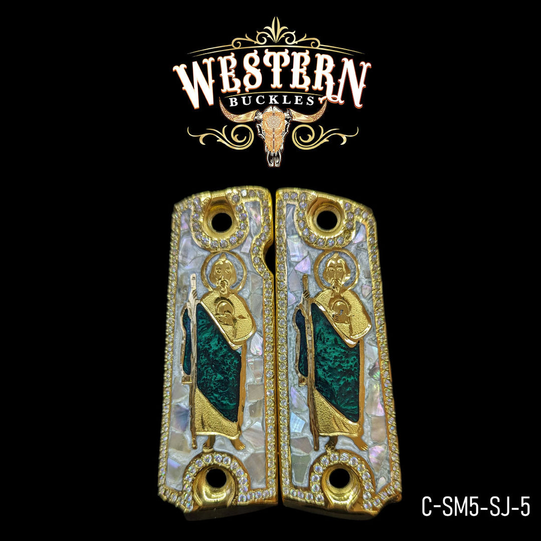 1911 Saint Jude Cachas | Handcrafted by Western Buckles | SKU C-SM5-SJ-5