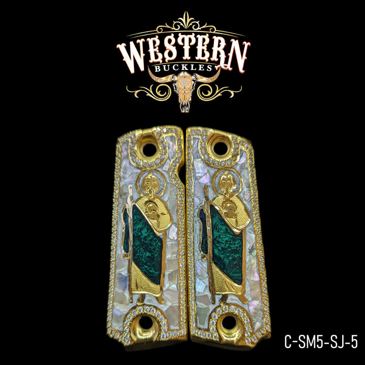 1911 Saint Jude Cachas | Handcrafted by Western Buckles | SKU C-SM5-SJ-5