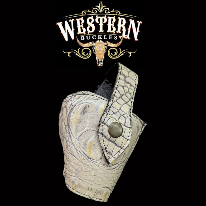 Gun Holster Funda Cocodrilo Beige