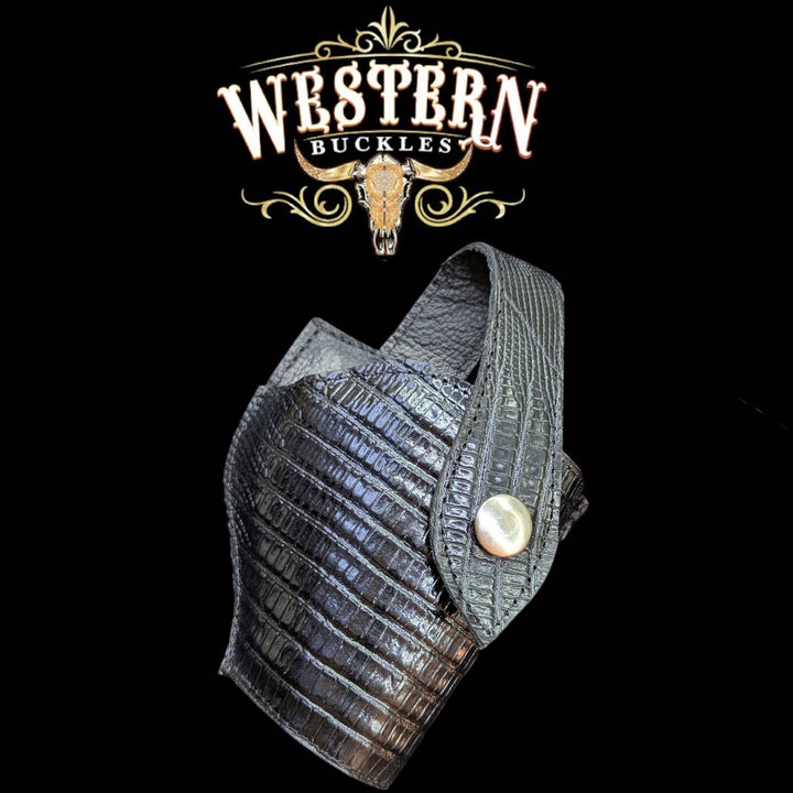 Gun Holster 2 Sintetic Black Armadillo-The Western Buckles