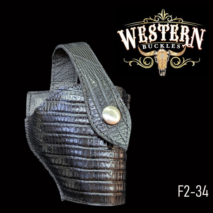Gun Holster 2 Sintetic Black Armadillo-The Western Buckles