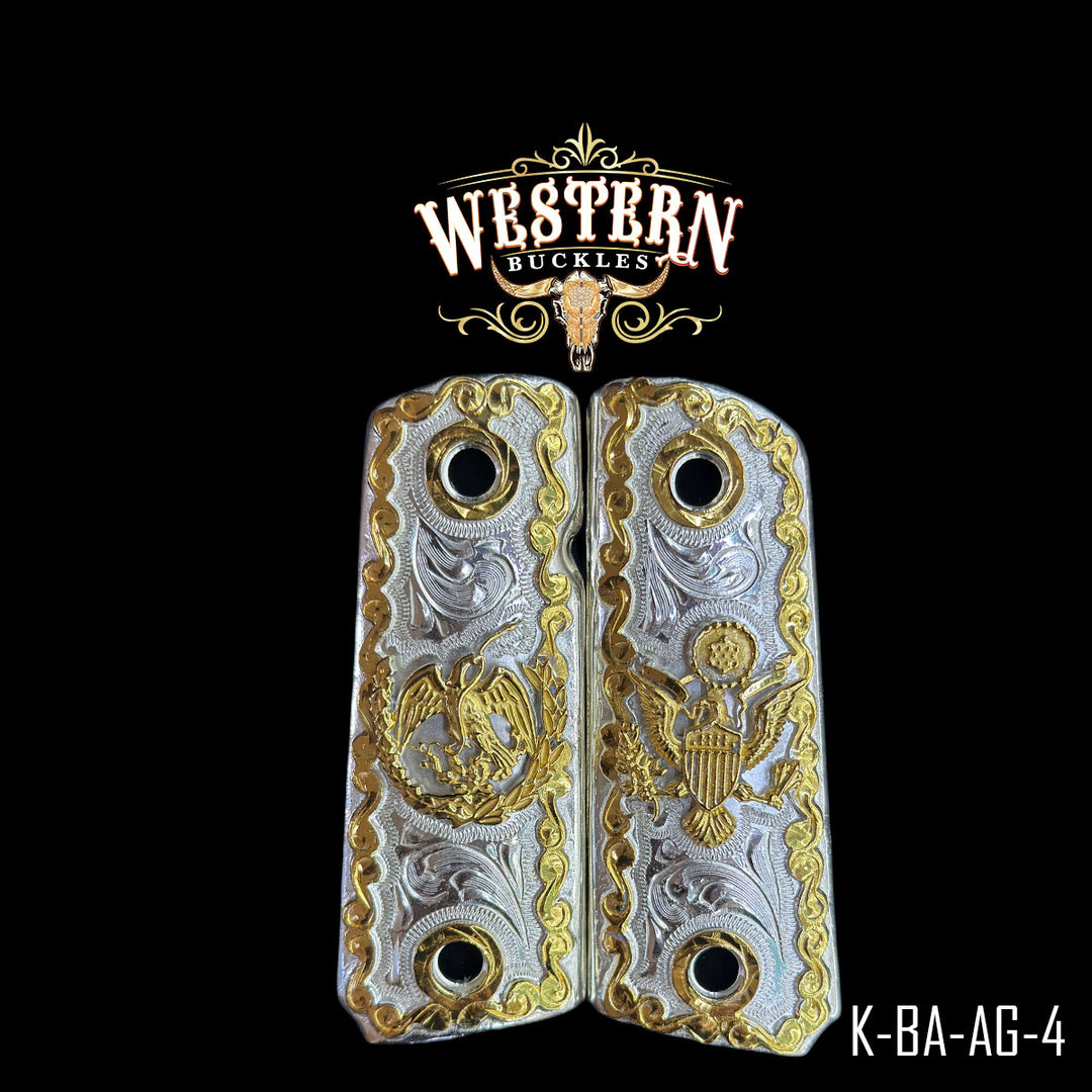 Colt 1911 Eagle Gun Grips | Handcrafted by Western Buckles | SKU K-BA-AG-4