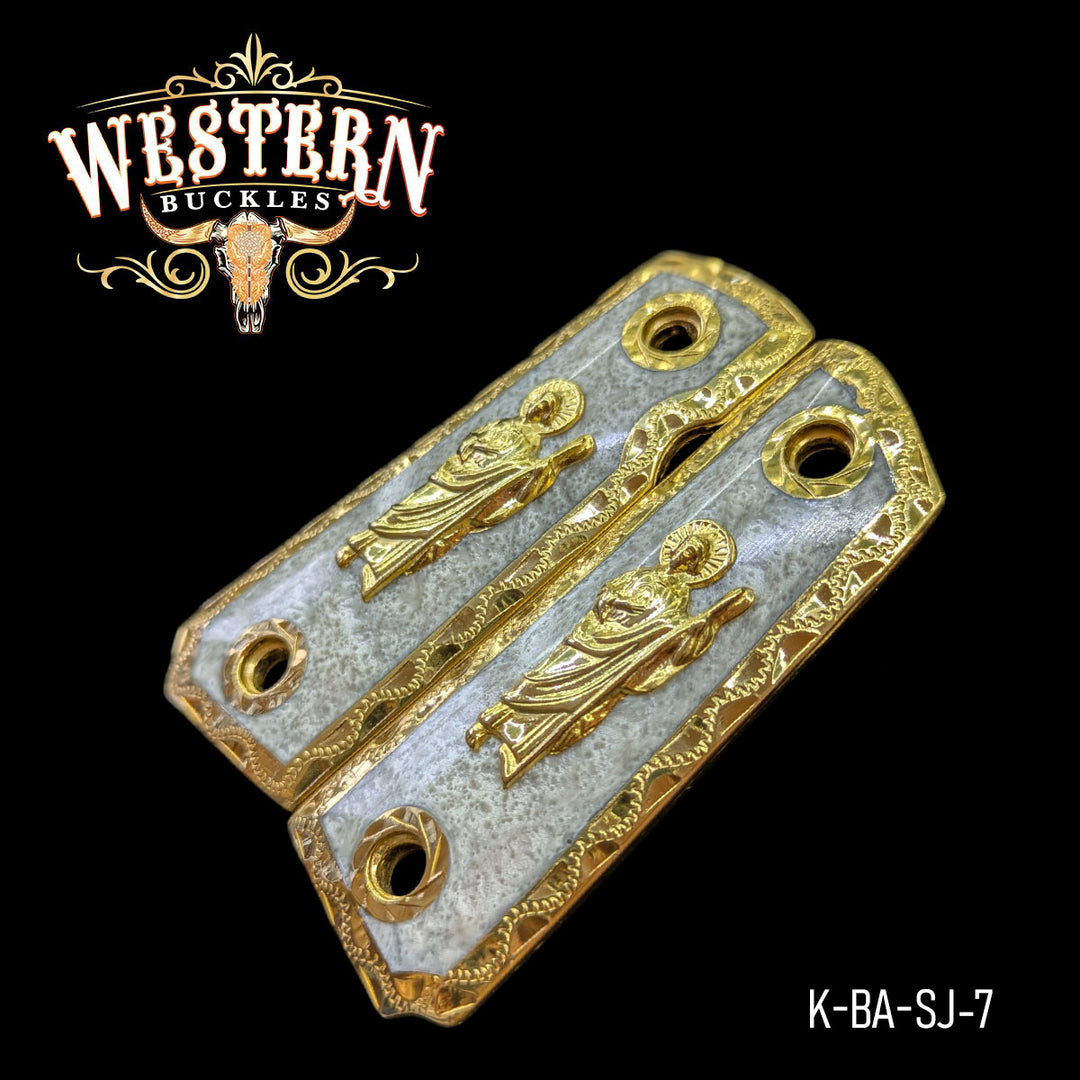 Gun Grips — Artisan Resin — Detail View | Western Buckles Handcrafted | SKU K-BA-SJ-7