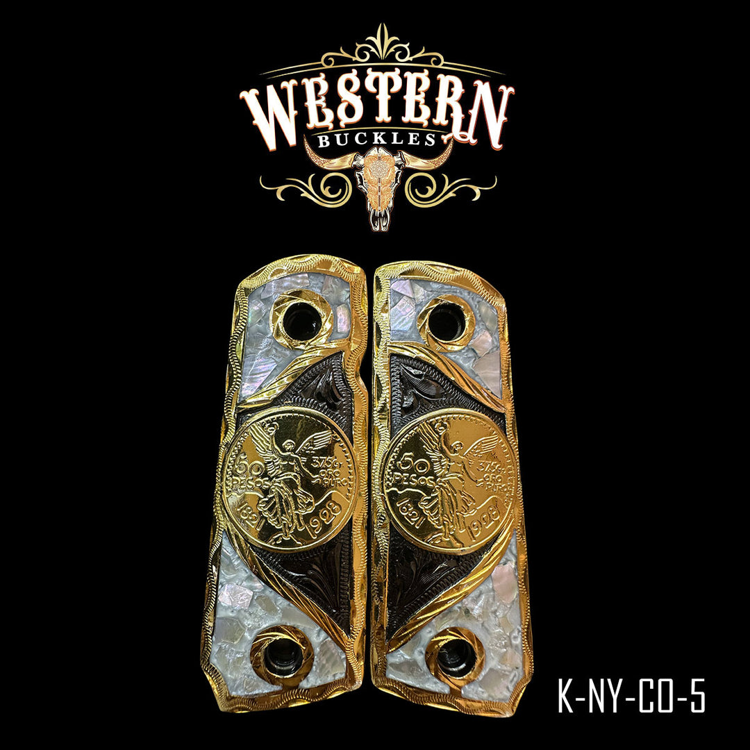 Colt 1911 Centenario Cachas — Hand-Engraved | Handcrafted by Western Buckles | SKU K-NY-CO-5