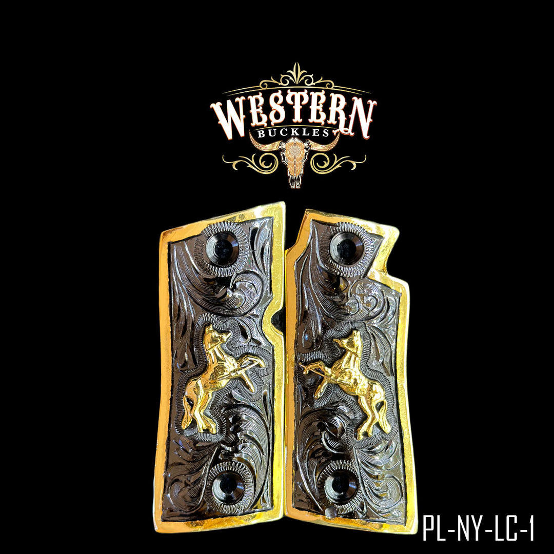 Colt 1911 Gun Grips | Handcrafted by Western Buckles | SKU PL-NY-LC-1