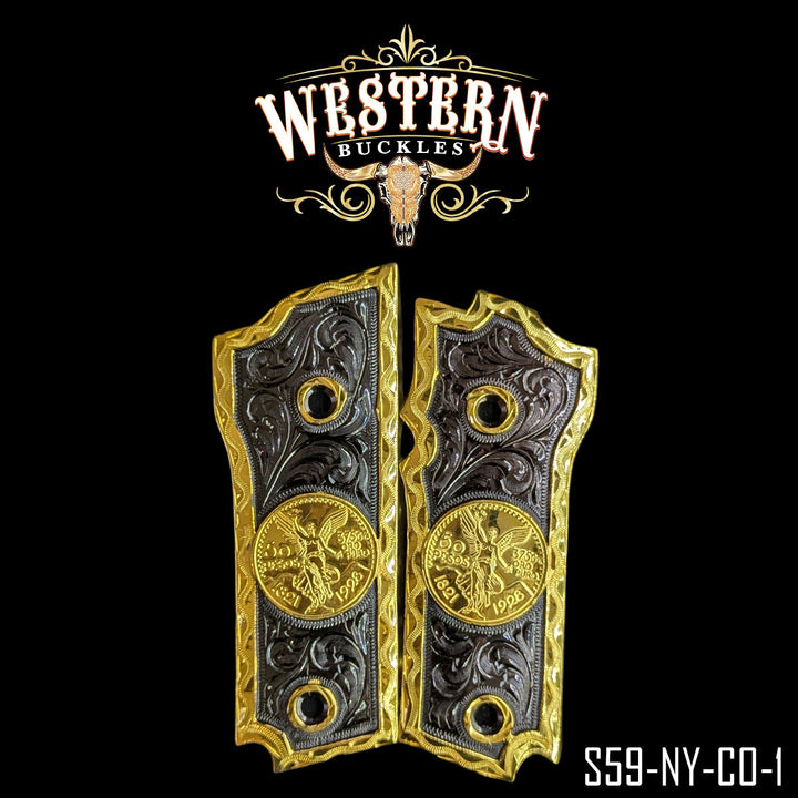 Smith &amp; Wesson Centenario Gun Grips | Handcrafted by Western Buckles | SKU S59-NY-CO-1